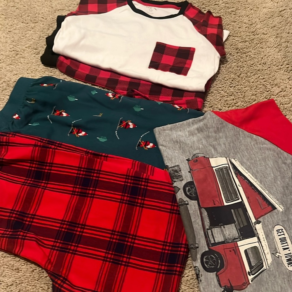 Boys size 12 Christmas pajamas